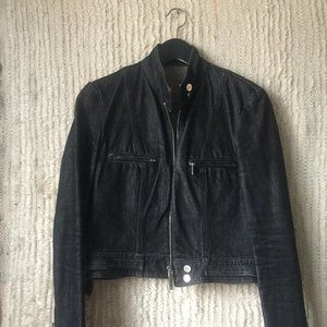 Gucci Black Denim Moto Jacket